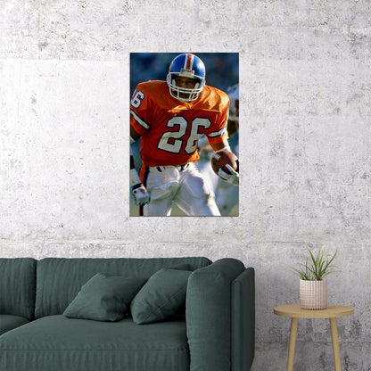 Football Bobby Humphrey Denver Poster Wall Art Print Home Wall Decor