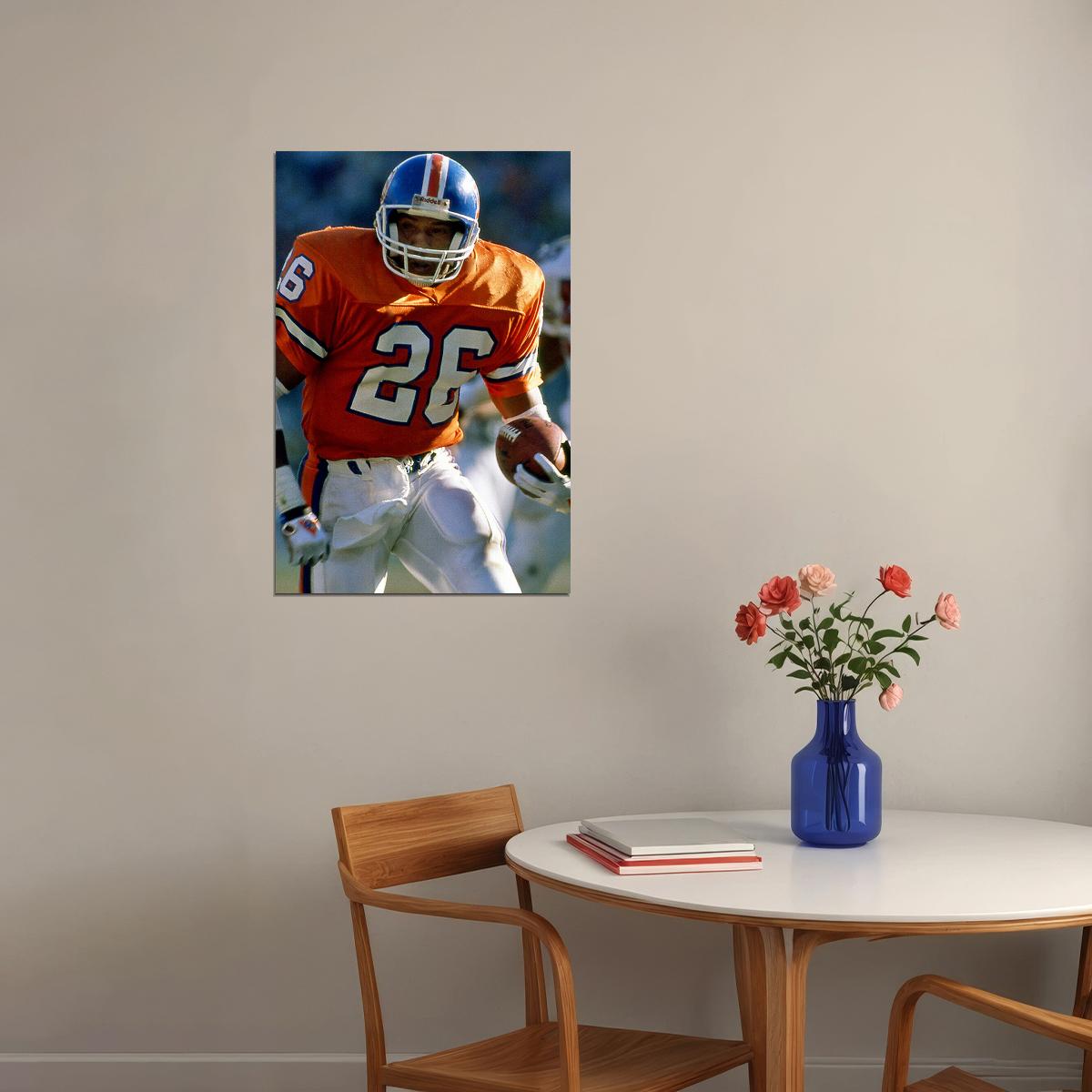 Football Bobby Humphrey Denver Poster Wall Art Print Home Wall Decor