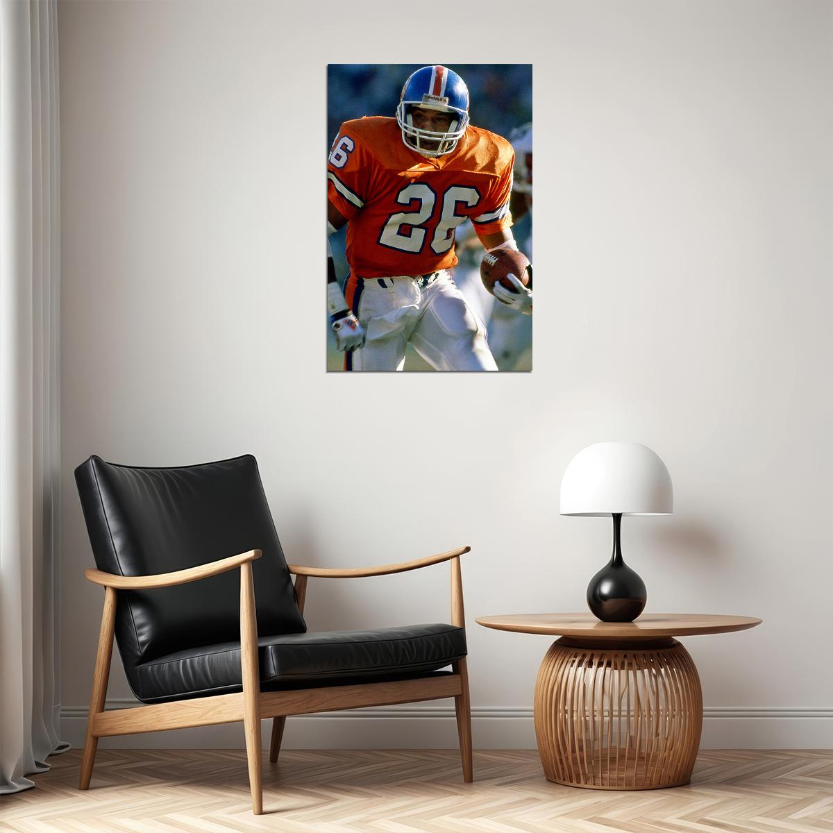 Football Bobby Humphrey Denver Poster Wall Art Print Home Wall Decor