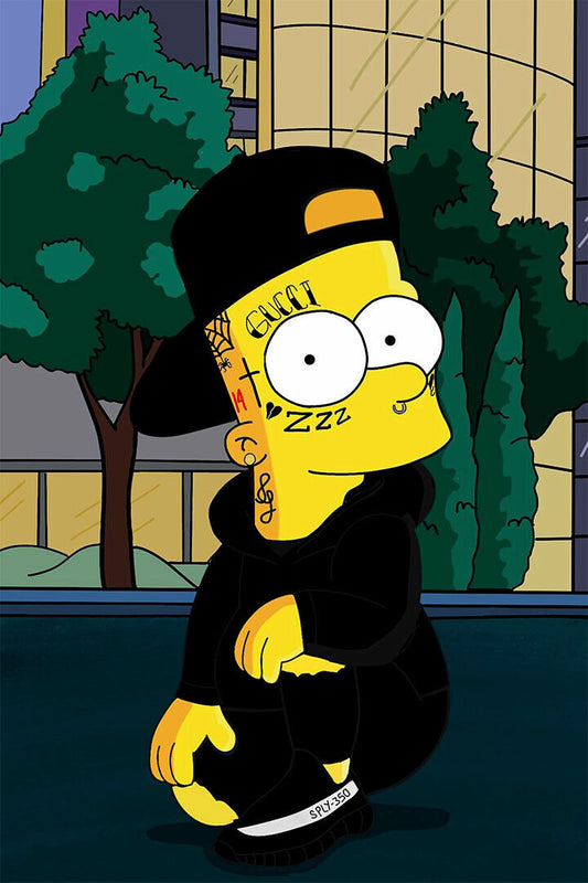 Bart Simpson Animation Fantasy Comedy Poster Wall Art Print Home Wall Decor