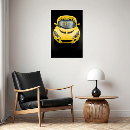 Lotus Yellow Cars Picture Poster Wall Art Print Home Wall Decor