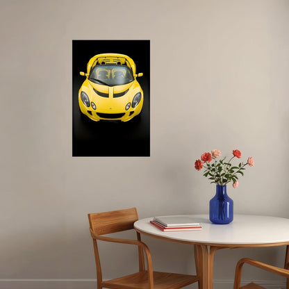 Lotus Yellow Cars Picture Poster Wall Art Print Home Wall Decor