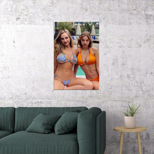 Sexy Female Models Fashion Picture Poster Wall Art Print Home Wall Decor