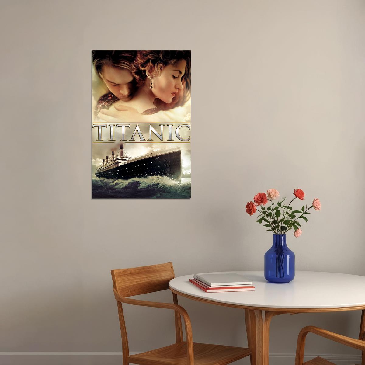 Titanic Movie Dancing Drama Romantic Poster Wall Art Print Home Wall Decor