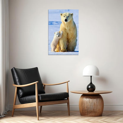 Polar Bears Animals Polar Love Poster Wall Art Print Home Wall Decor