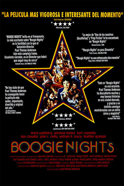 Boogie Nights Movie Drama Mark Wahlberg Poster Wall Art Print Home Wall Decor