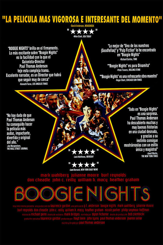 Boogie Nights Movie Drama Mark Wahlberg Poster Wall Art Print Home Wall Decor