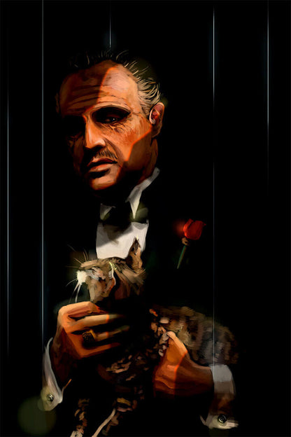 The Godfather Movie Marlon Brando Drama Crime Poster Wall Art Print Home Wall Decor