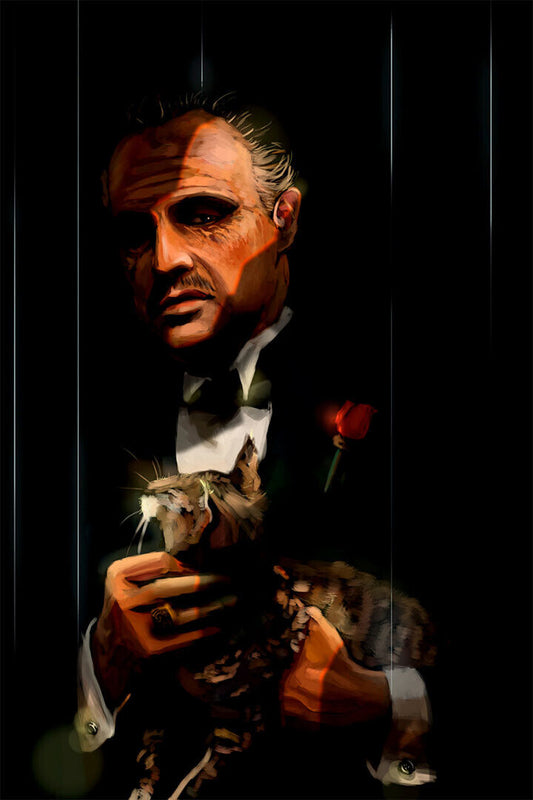 The Godfather Movie Marlon Brando Drama Crime Poster Wall Art Print Home Wall Decor