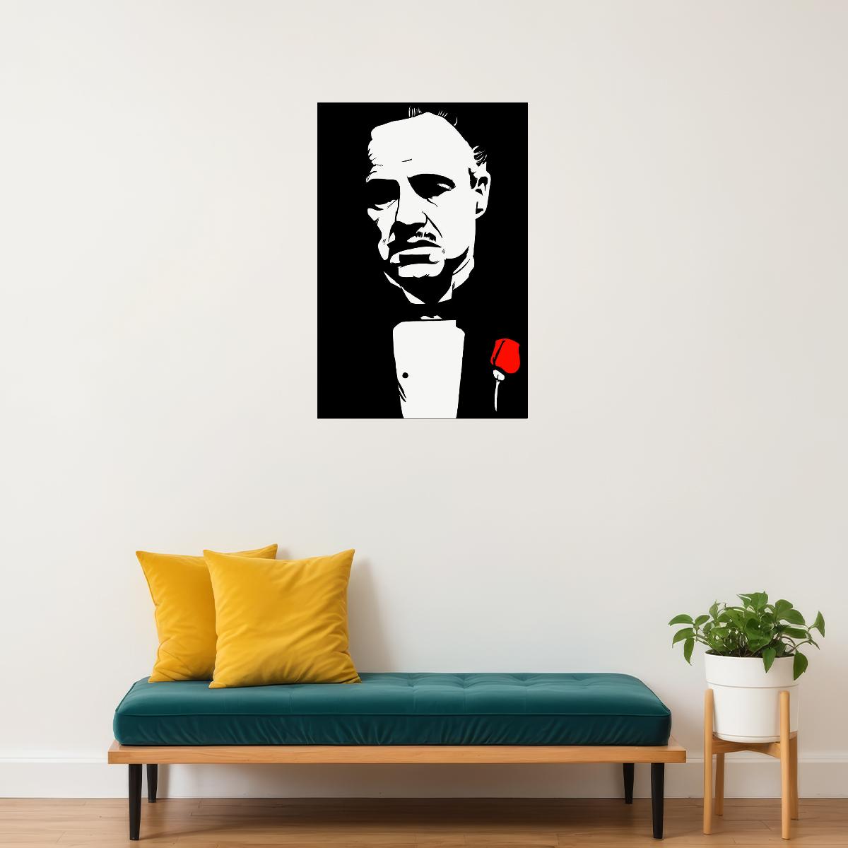 The Godfather Movie Marlon Brando Action Drama Poster Wall Art Print Home Wall Decor