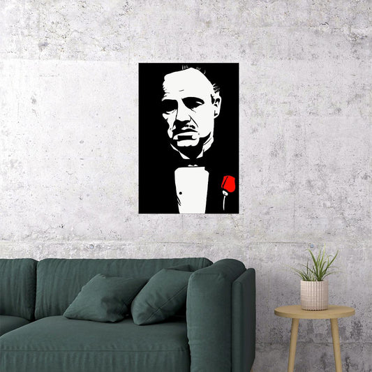 The Godfather Movie Marlon Brando Action Drama Poster Wall Art Print Home Wall Decor