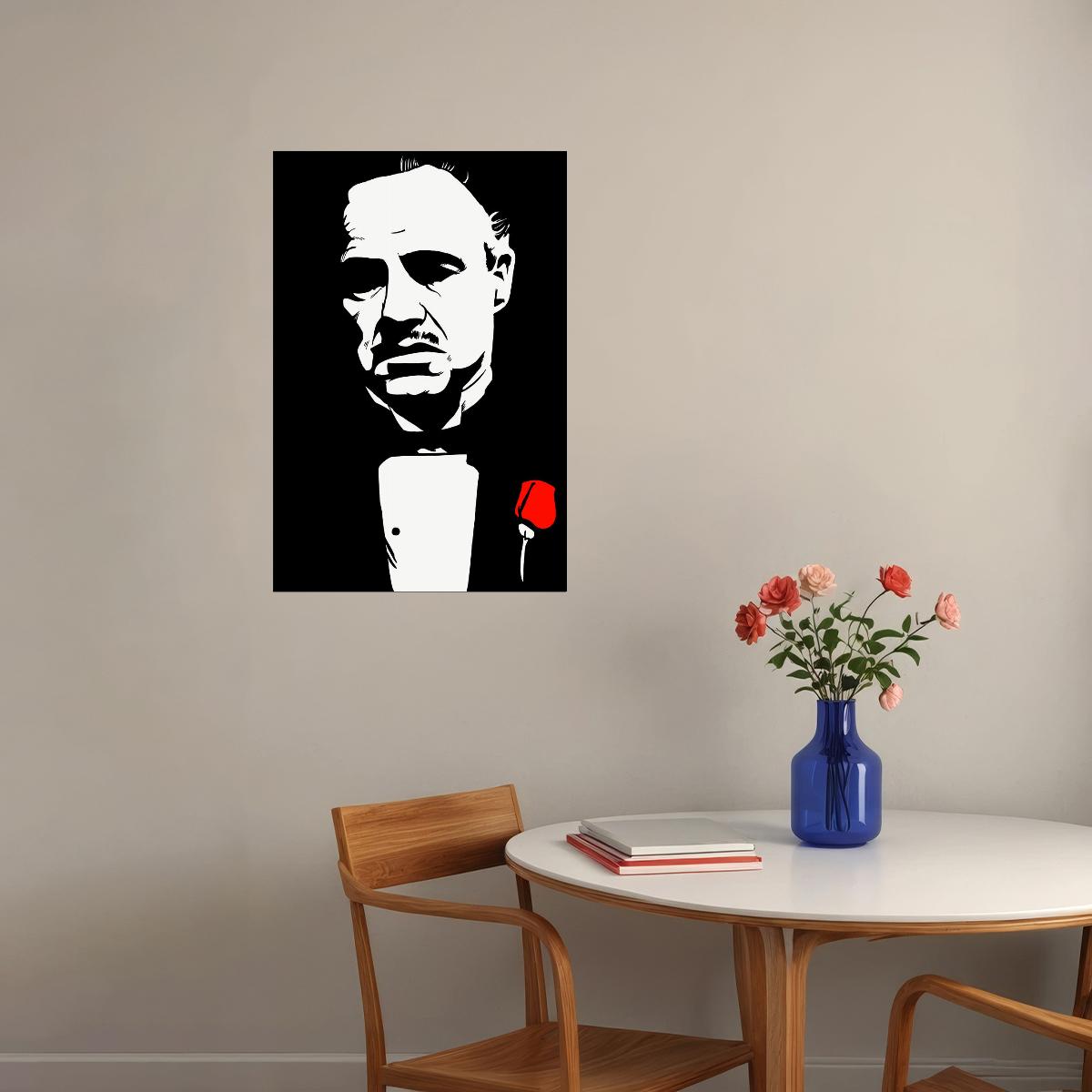 The Godfather Movie Marlon Brando Action Drama Poster Wall Art Print Home Wall Decor