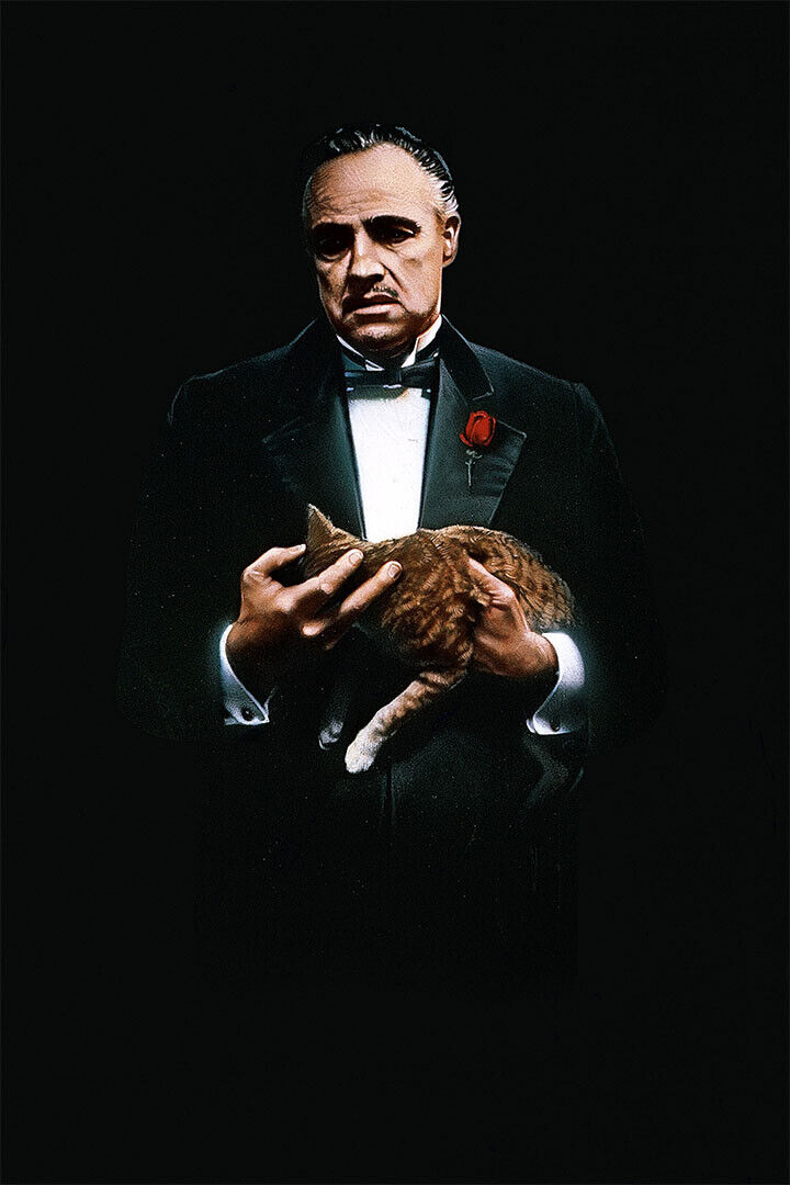 The Godfather Movie Marlon Brando Action Crime Poster Wall Art Print Home Wall Decor