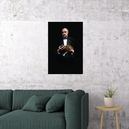 The Godfather Movie Marlon Brando Action Crime Poster Wall Art Print Home Wall Decor