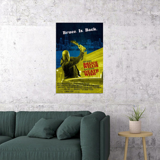Death Wish Movie Aciton Crime Dram Poster Wall Art Print Home Wall Decor