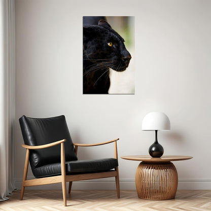 Mean Black Panther Animals Wild Nature Poster Wall Art Print Home Wall Decor