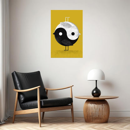 Yin Yang In Color Psychedelic Picture Poster Wall Art Print Home Wall Decor