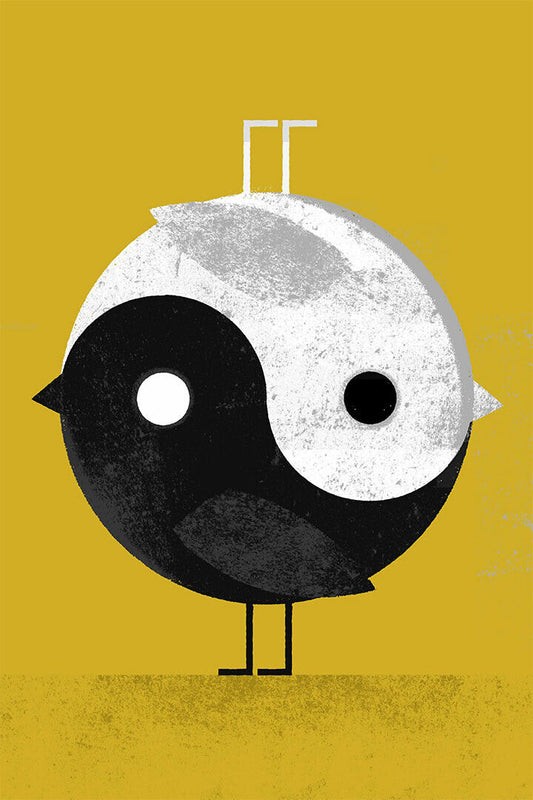 Yin Yang In Color Psychedelic Picture Poster Wall Art Print Home Wall Decor