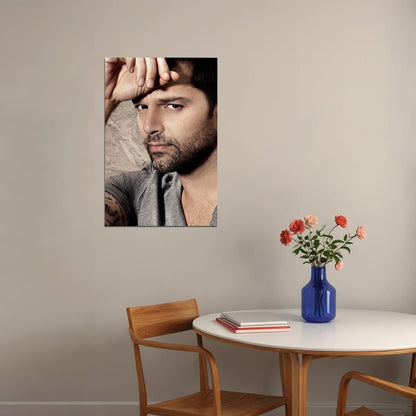 Ricky Martin Dark Gray Sweater Picture Poster Wall Art Print Home Wall Decor