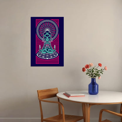 Alien Black Light Colorful Pattern Poster Wall Art Print Home Wall Decor