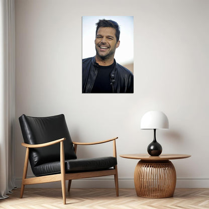 Ricky Martin Dark Gray Sweater Songwriter Poster Wall Art Print Home Wall Decor