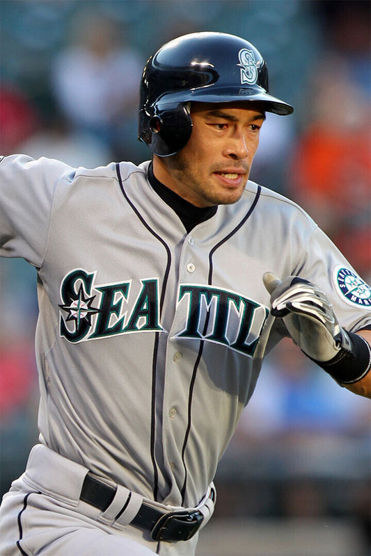 Baseball Ichiro Suzuki Seattle Athlete Poster Wall Art Print Home Wall Decor