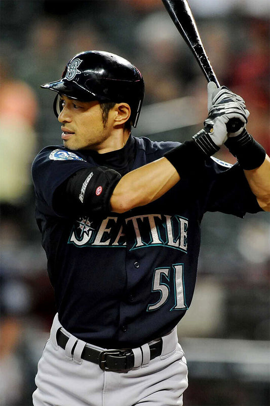 Baseball Ichiro Suzuki Seattle Sport Poster Wall Art Print Home Wall Decor
