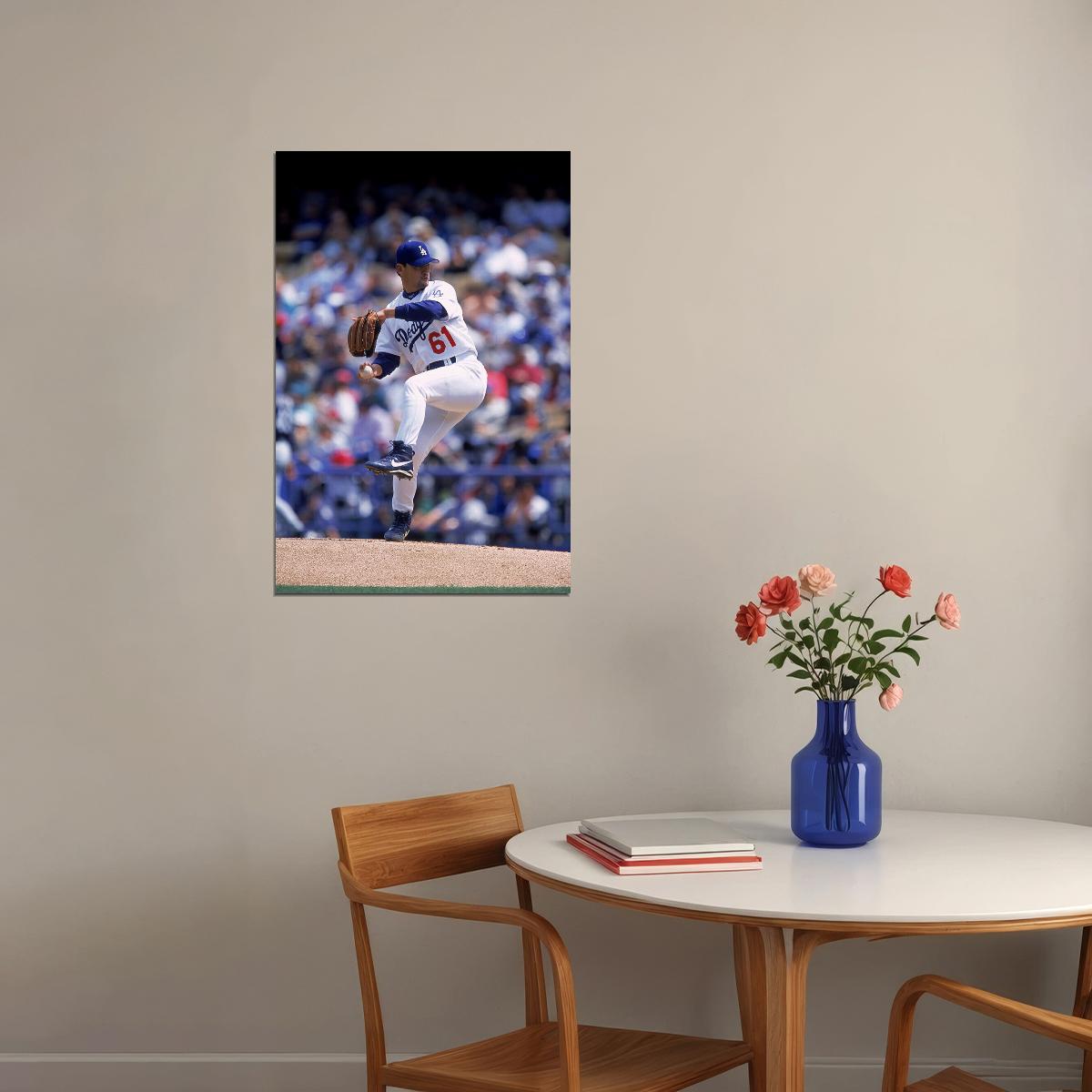 Baseball Los Angeles 2001 Collage Poster Wall Art Print Home Wall Decor