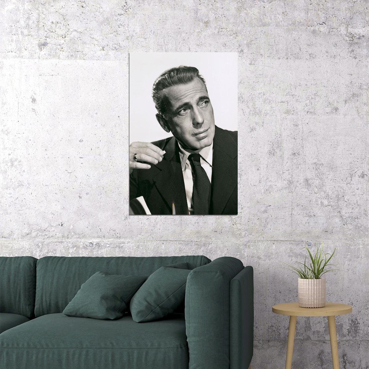 Humphrey Bogart İdealist Adventurer Poster Wall Art Print Home Wall Decor
