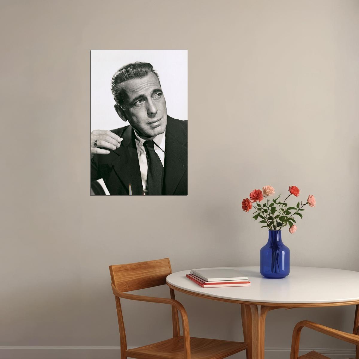 Humphrey Bogart İdealist Adventurer Poster Wall Art Print Home Wall Decor