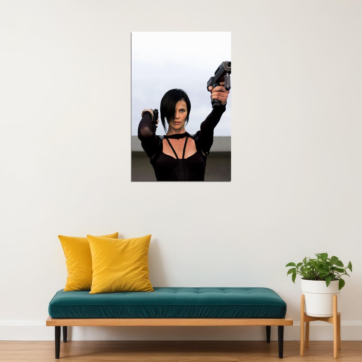 Aeon Flux Movıe Charlize Theron Action Murderer Poster Wall Art Print Home Wall Decor