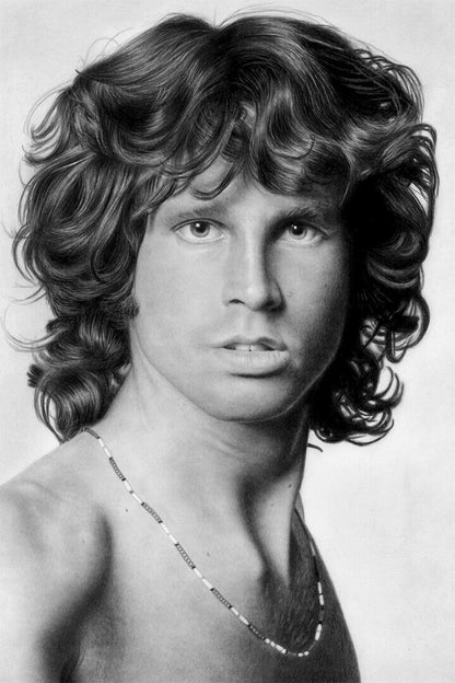 Jim Morrison Posed The Doors Music Facing Left Poster Wall Art Print Home Wall Decor