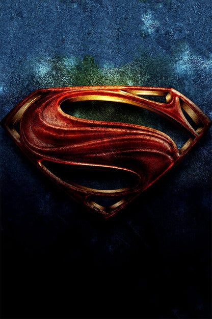 Superman Logo Tv Comics Icon Poster Wall Art Print Home Wall Decor