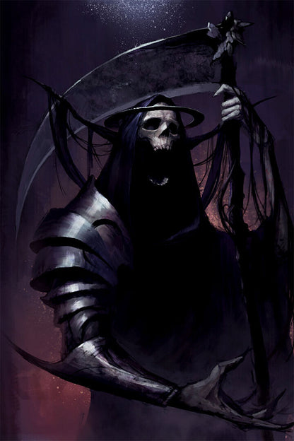 The Reaper Blacklıght And Flocked Horror Poster Wall Art Print Home Wall Decor