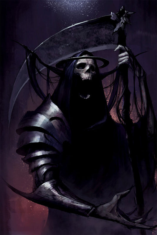 The Reaper Blacklıght And Flocked Horror Poster Wall Art Print Home Wall Decor