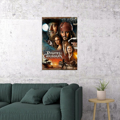 Pirates Of Caribbean Movie Fantasy Adventure Poster Wall Art Print Home Wall Decor