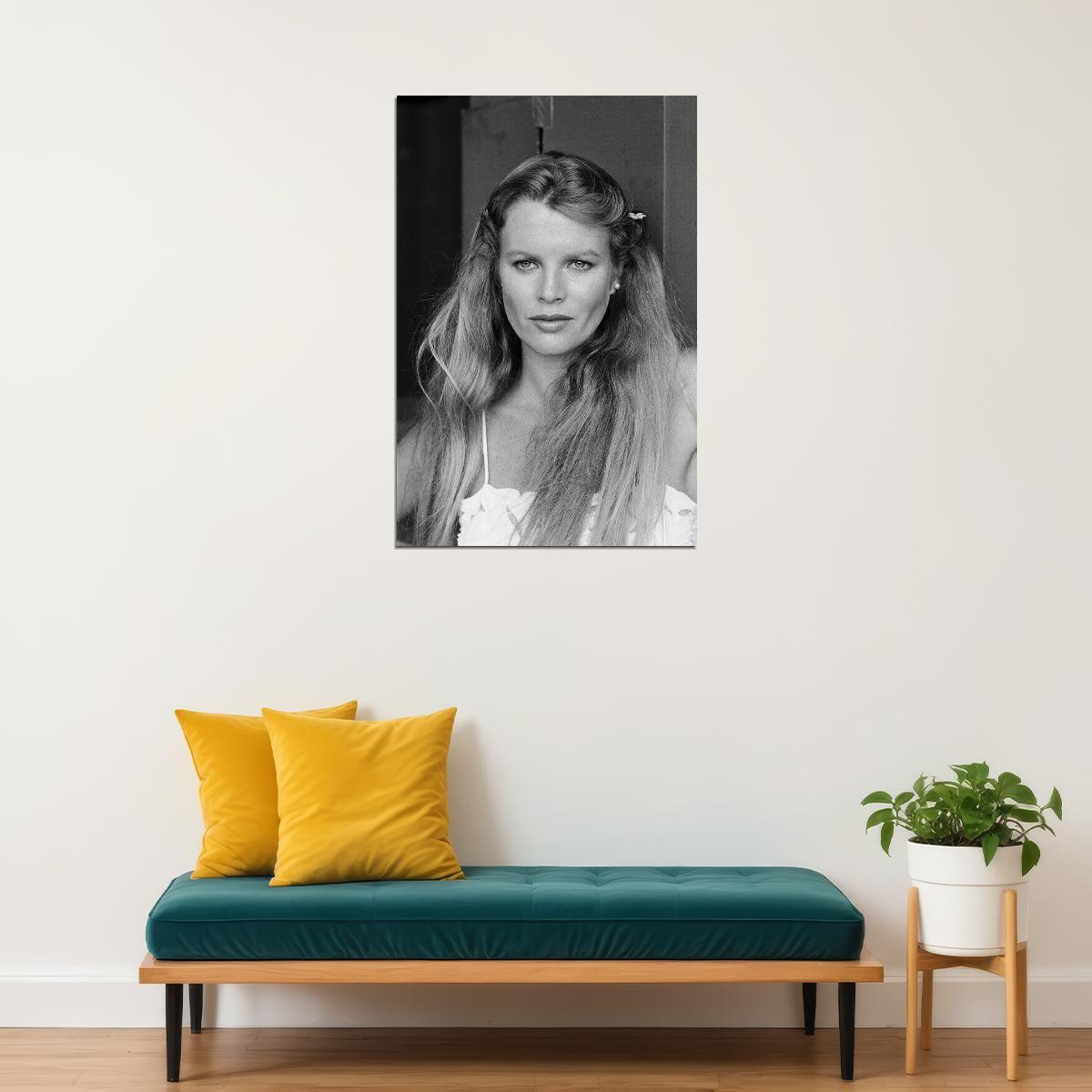 Movie Actress Kim Basinger Posed Black White Poster Wall Art Print Home Wall Decor