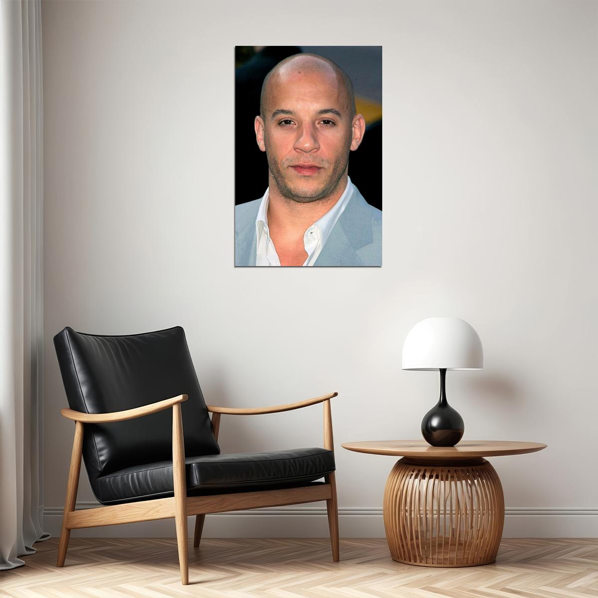 Actor Vin Diesel Posed Artist Screenwriter Poster Wall Art Print Home Wall Decor
