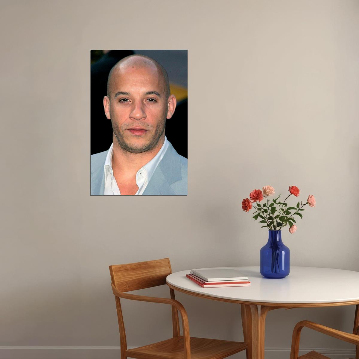 Actor Vin Diesel Posed Artist Screenwriter Poster Wall Art Print Home Wall Decor