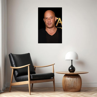 Actor Vin Diesel Posed Prducer Director Poster Wall Art Print Home Wall Decor