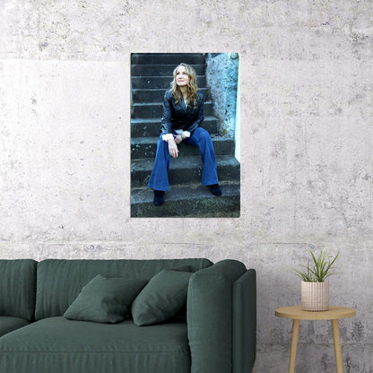 Joan Osborne Sitting On The Stairs Singer Poster Wall Art Print Home Wall Decor