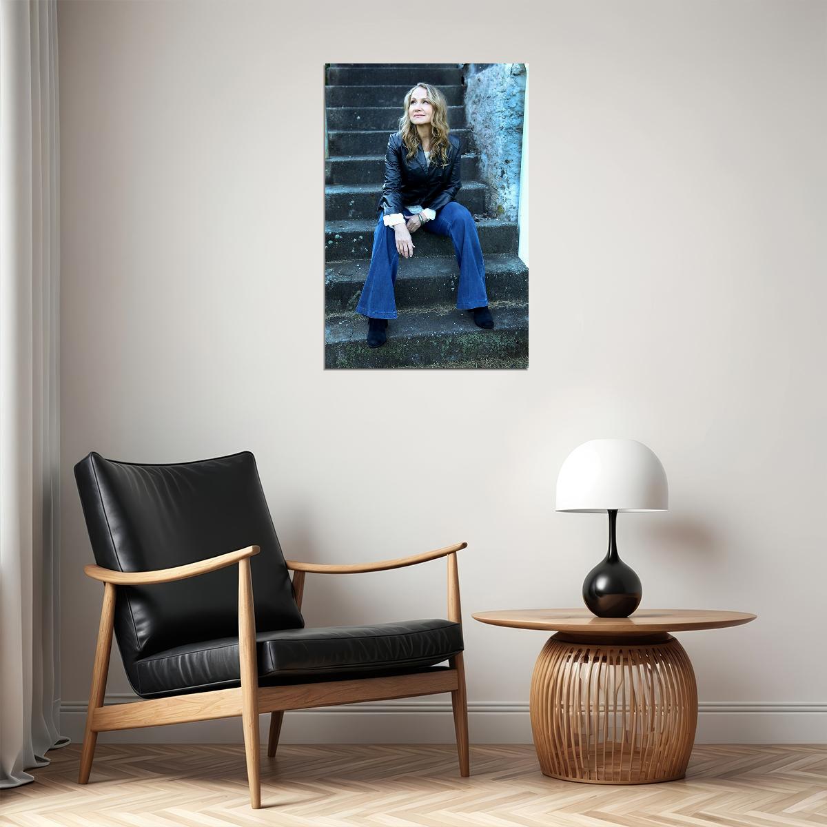 Joan Osborne Sitting On The Stairs Singer Poster Wall Art Print Home Wall Decor