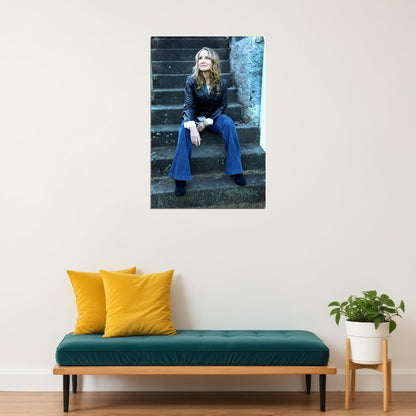 Joan Osborne Sitting On The Stairs Singer Poster Wall Art Print Home Wall Decor