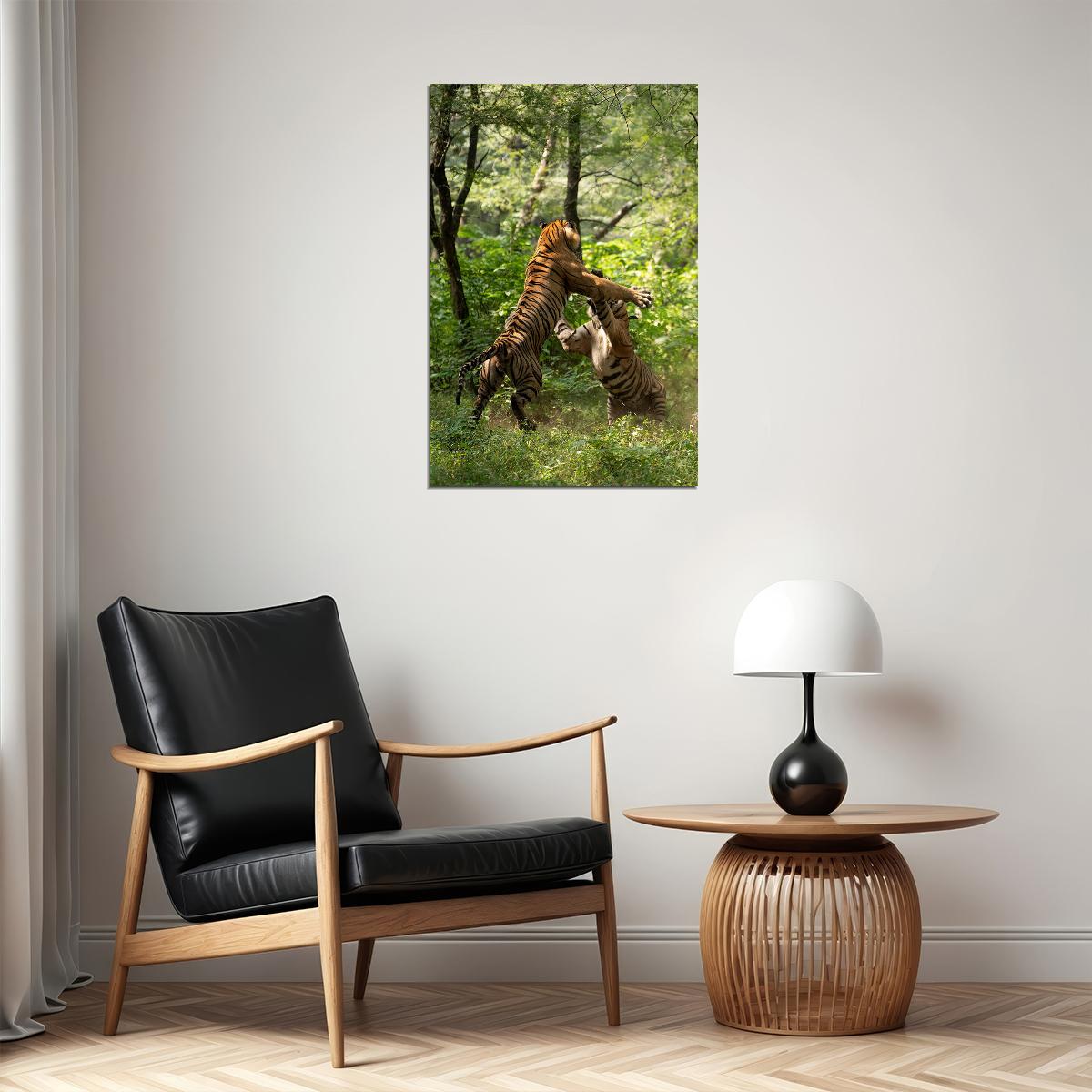 Animal Forest Clash Of The Tigers Poster Wall Art Print Home Wall Decor