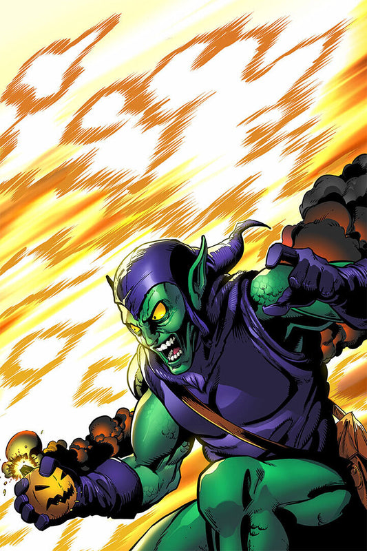 Green Goblin Cartoon Drawing Poster Wall Art Print Home Wall Decor