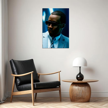 Puff Daddy Sunglasses Rapper Poster Wall Art Print Home Wall Decor
