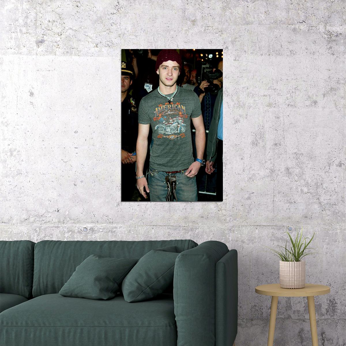 Justin Timberlake Rock Singer Artist Poster Wall Art Print Home Wall Decor