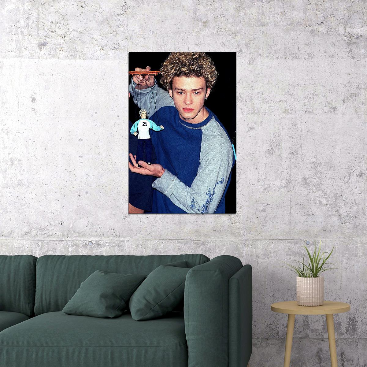 Justin Timberlake Rock Music Singer Poster Wall Art Print Home Wall Decor