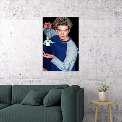 Justin Timberlake Rock Music Singer Poster Wall Art Print Home Wall Decor