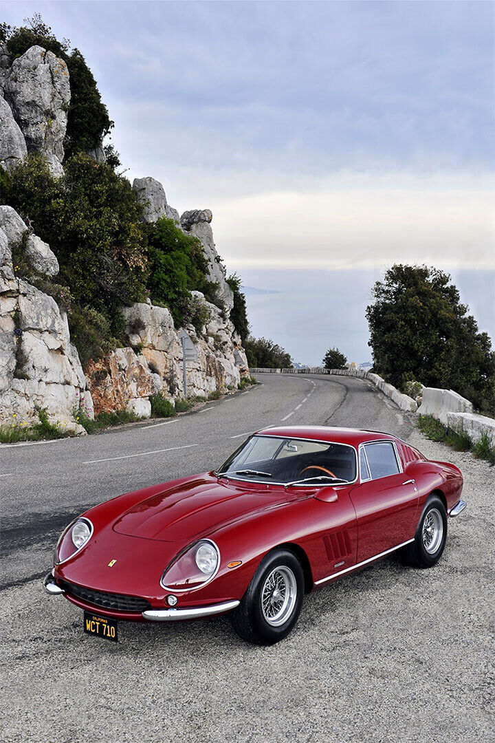Old Red Ferrari 275 Gb Classic Poster Wall Art Print Home Wall Decor
